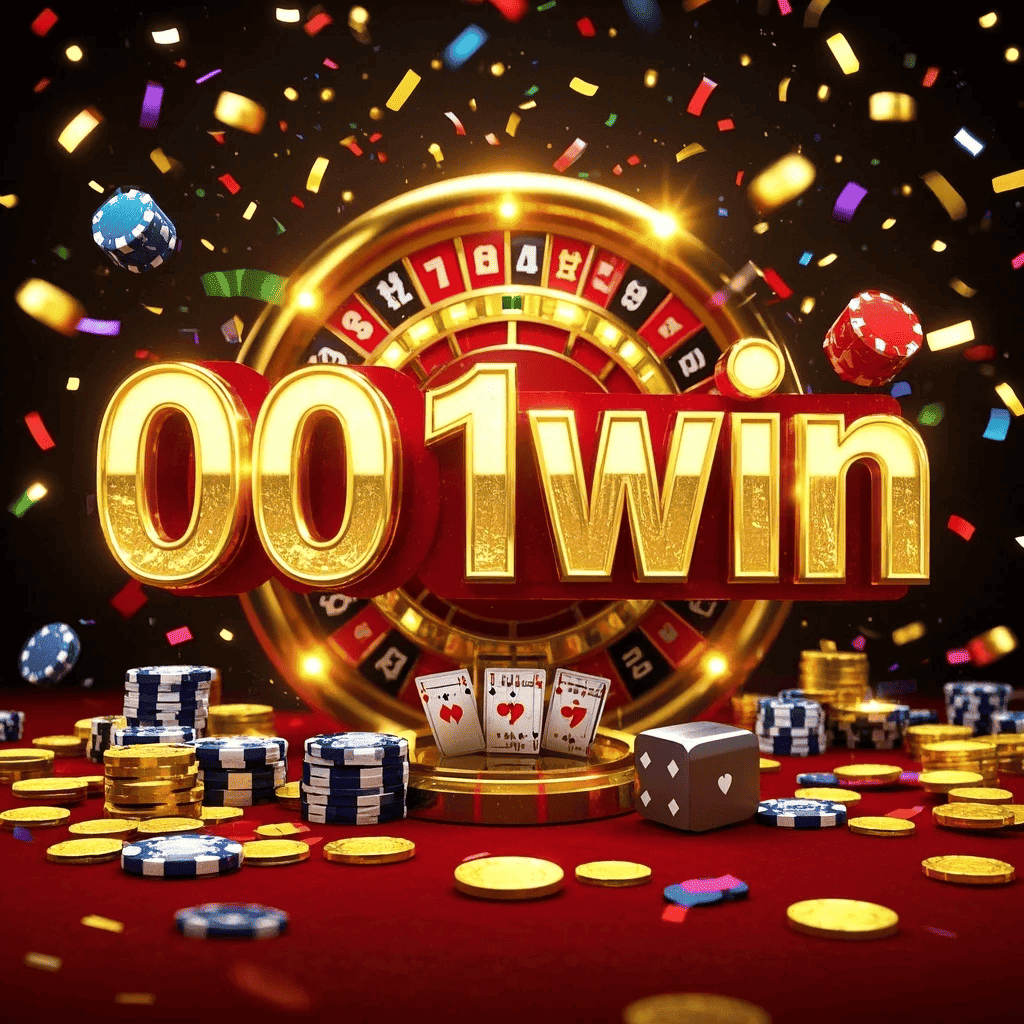 Imagem promocional da 001win mostrando a plataforma e suas vantagens